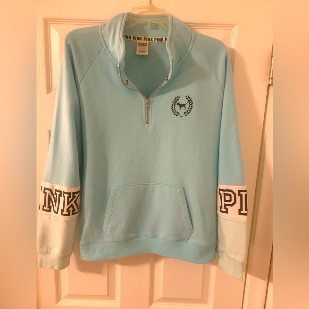 Pink Victoria’s Secret half zip pullover